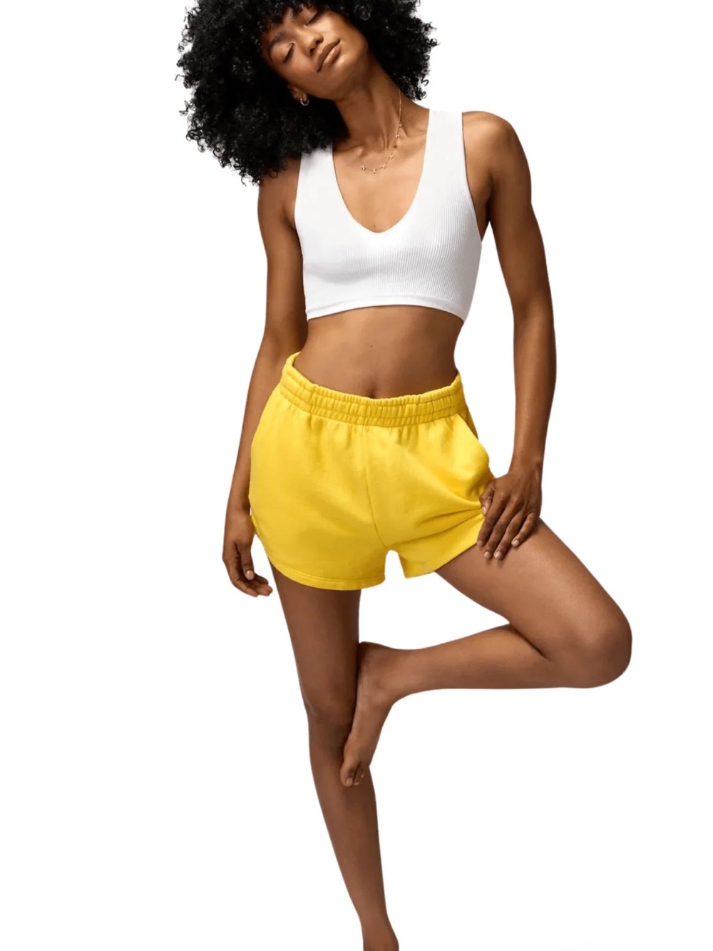 Spiritual Gangster Sadie Short In Yellow Size M
